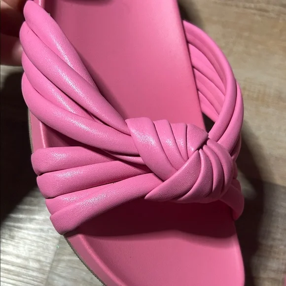 A New Day Women's Knotted Pink Sandals - Picture 3 of 4
